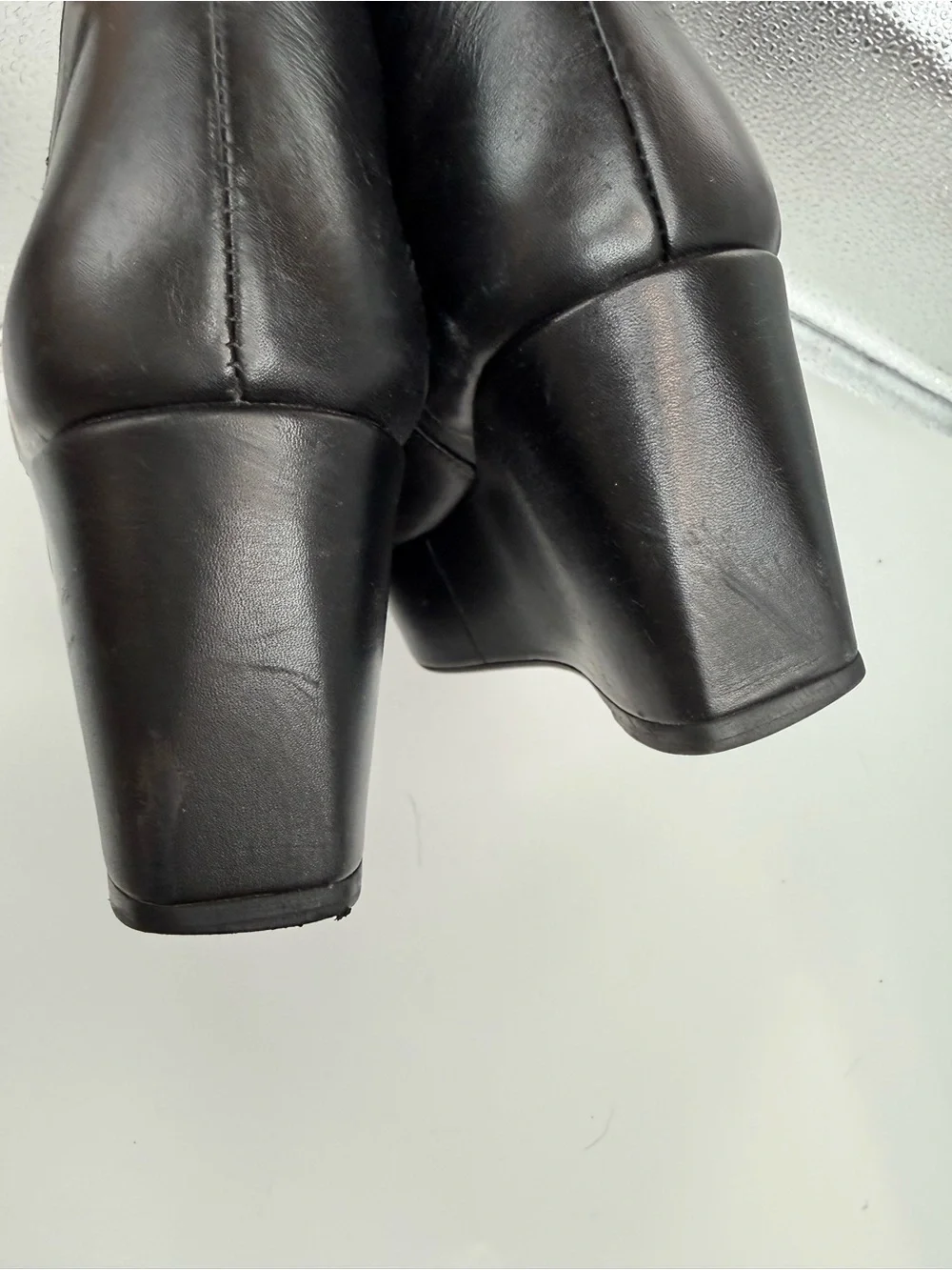 Robert Clergerie Platform Leather Wedge ankle Booties size 37
